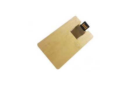 Productfoto: USB Creditcard Hout